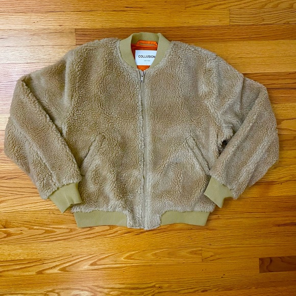 ASOS Other - Collusion oversized Sherpa bomber jacket